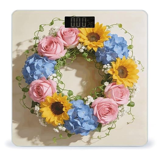 Bright Garland Smart Scale for Body Weight Digital Bathroom Scale Toughened Glass Weight Scale with Large LCD Backlight Display High Precision Scales Weighing Machine