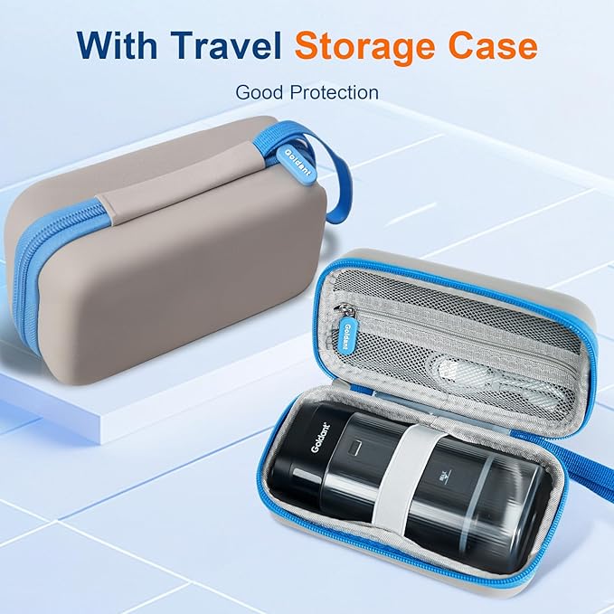 2026 New Portable Water Flosser for Teeth 4 Modes &amp 4 Intensity Levels Mini Small Design with Exquisite Travel Case Removable Tank IPX7 Waterproof Cordless Dental Oral Irrigator (Black)