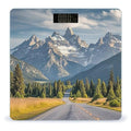 Grand Teton National Park Scale for Body Weight Digital Bathroom Scale Toughened Glass High Precision Scales for Body Weight with Large LCD Backlight Display Weight Scales