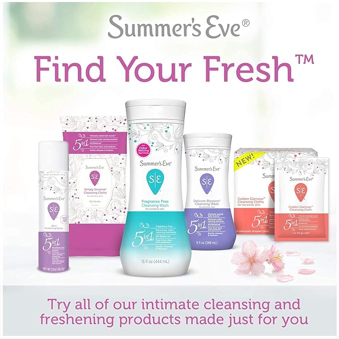 Summer's Eve Douche | Extra Cleansing Vinegar &amp Water | 2-4.5 Fluid Ounces Each | Pack of 5 | pH Balanced &amp Gynecologist Tested
