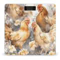 Chicken Duck Bathroom Scale Large LCD Backlight Display Digital Scale Rounded Corners Body Scales Automatic Power On/Off Bathroom Scales for Home Bedrooms