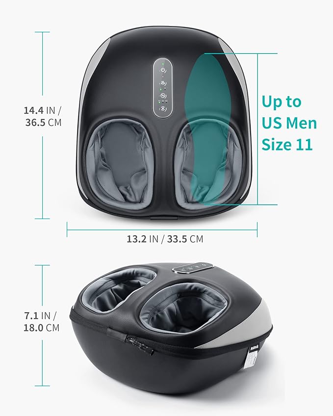 Nekteck Shiatsu Neck and Back Massager with Soothing Heat