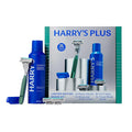 Harry's Plus Men's Father's Day Gift Set with Shaving Razor 3 Blade Refill Cartridges 6.7 FL OZ Foaming Shave Gel Shaving Kit for Men