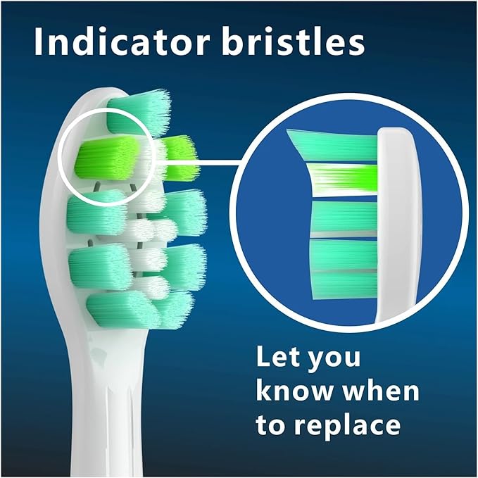 8pcs Replacement Toothbrush Heads Brush Head Compatible for Phips 4100 6500 6100 7500 5300(8pcs Blue-Black)