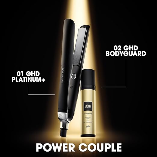 ghd Platinum+ Styler ― 1 Flat Iron Hair Straightener Professional Ceramic Hair Styling Tool for Stronger Hair More Shine &amp More Color Protection
