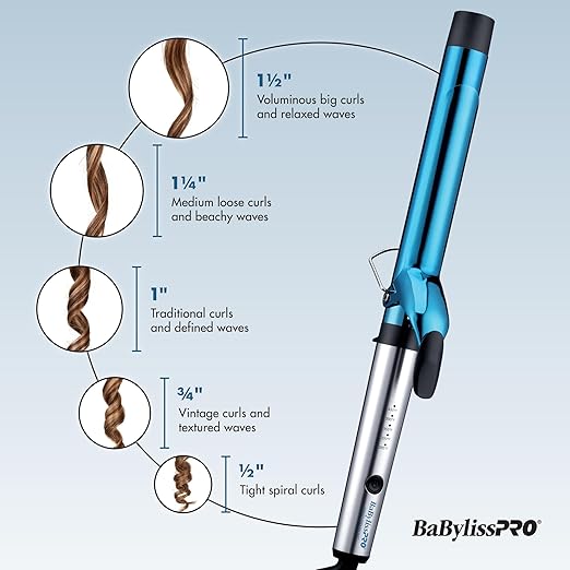 Nano Titanium Professional Curling Wand For All Hair Types Reaches 430 Degrees For Long Lasting Curls