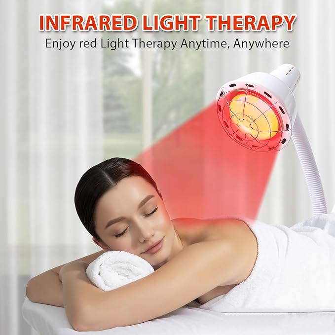 Infrared LightWhite 275W Near Red Infrared Heat Lamp for Relieve Joinpt Pain and Muscle Aches