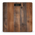 Brown Wooden Bathroom Scale Weight Scale for Body WeightHighly Accurate Digital Weighing Machine Clear LED Display Digital Bathroom Body Scale 400lb/182kg
