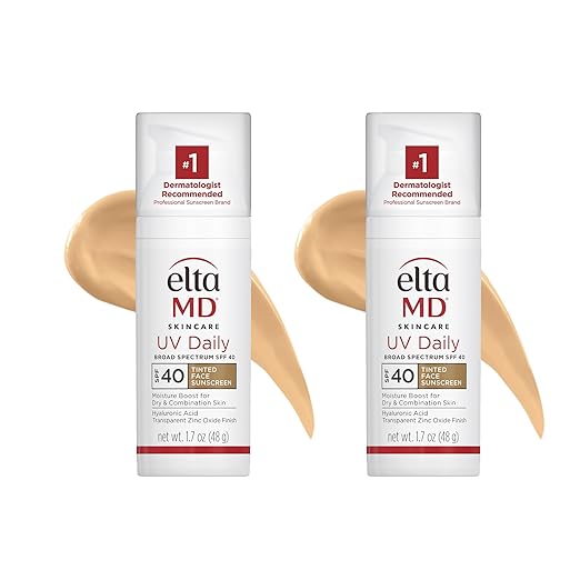 EltaMD UV Daily Face Sunscreen with Transparent Zinc Oxide and Hyaluronic Acid Moisturizes and Protects Great for Dry Combination and Normal Skin