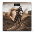 Motocross Scale for Body Weight High Precision Digital Weight Scales with LCD Display Anti-Slip Sturdy Slim Tempered Glass Bathroom Scale for Home Use