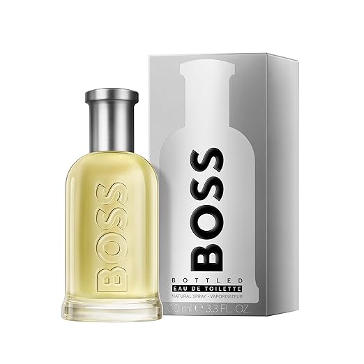Hugo Boss Bottled Eau de Toilette – Woody Men's Cologne – With Notes of Apple Cinnamon &amp Wood – Long Lasting Fragrance