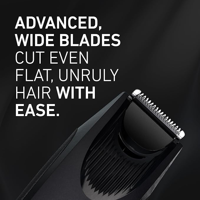 Panasonic Beard Trimmer for Men Cordless Precision Power Hair Clipper with Comb Attachment and 19 Adjustable Settings Washable ER-SB40-K 0.5-10mm lengths 1 Pack