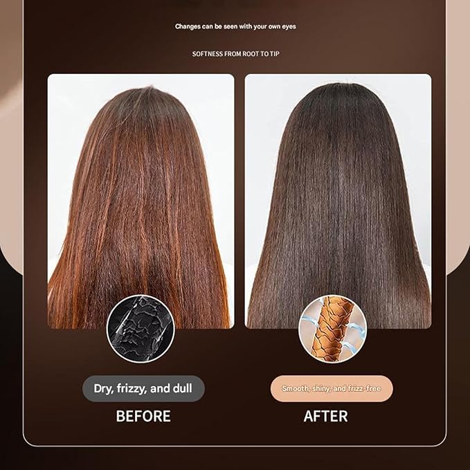 Mini-Hair Straightener Brush for Hair Cordless Hair Straightener &amp Styler Comb Portable Hair-Brush for Travel Constant Heat Technology for Even Temperature Distribution