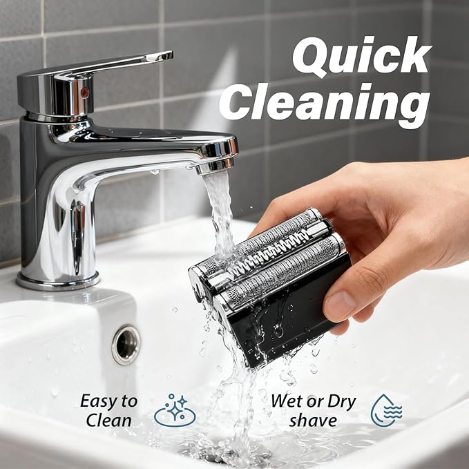 52B replacement heads shaver Compatible with Series 5Suitable for 5190cc 5090 5090cc 5197cc 5195cc.for menwet and dry.