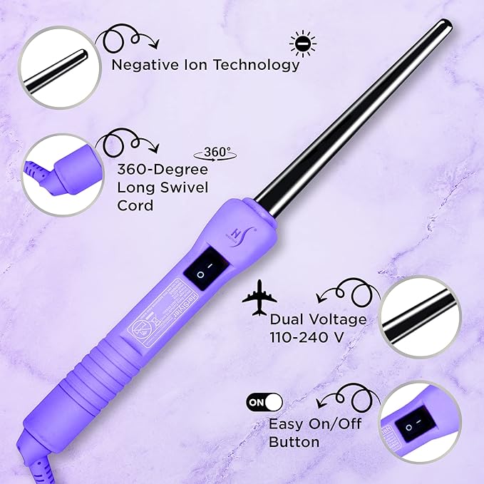 Herstyler Baby Curls Mini Curling Iron and Herstyler Biotin Hair Growth Serum Set