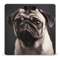 Pug Bathroom Scale Large LCD Backlight Display Digital Scale Rounded Corners Body Scales Automatic Power On/Off Bathroom Scales for Home Bedrooms