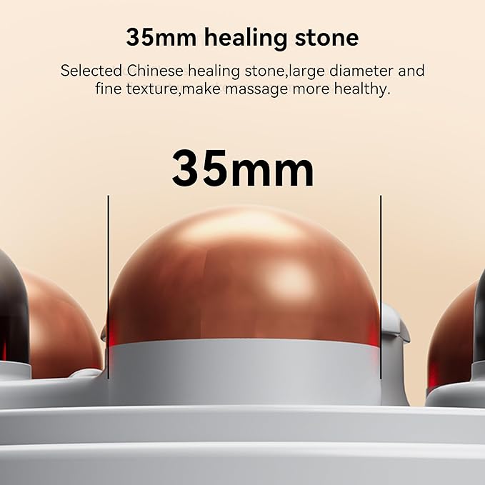 Automatic Abdominal Massager Bianstone Belly Rubbing Instrument Dual-use for Waist and Abdomen Positive and Negative Massage Flatulence Relief Promote Intestinal Peristalsis (White)