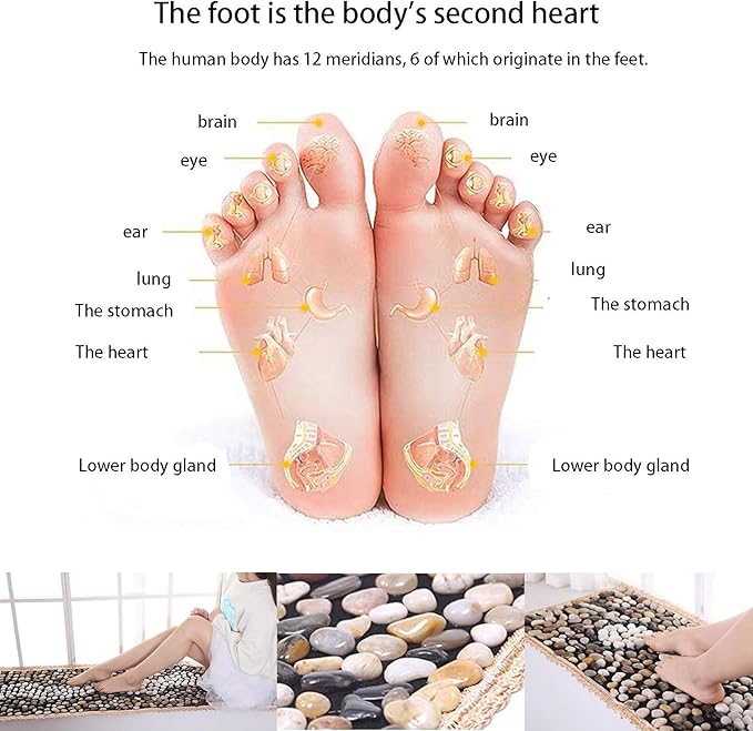 Natural Foot MassageNon Slip Runner Rug Living RoomMassage padDeep Kneadingwith Heat Therapy -Deep Tissue 20'' x 79''Kitchen Hallway Living Room 20'' x 79''(20''x59''CM)