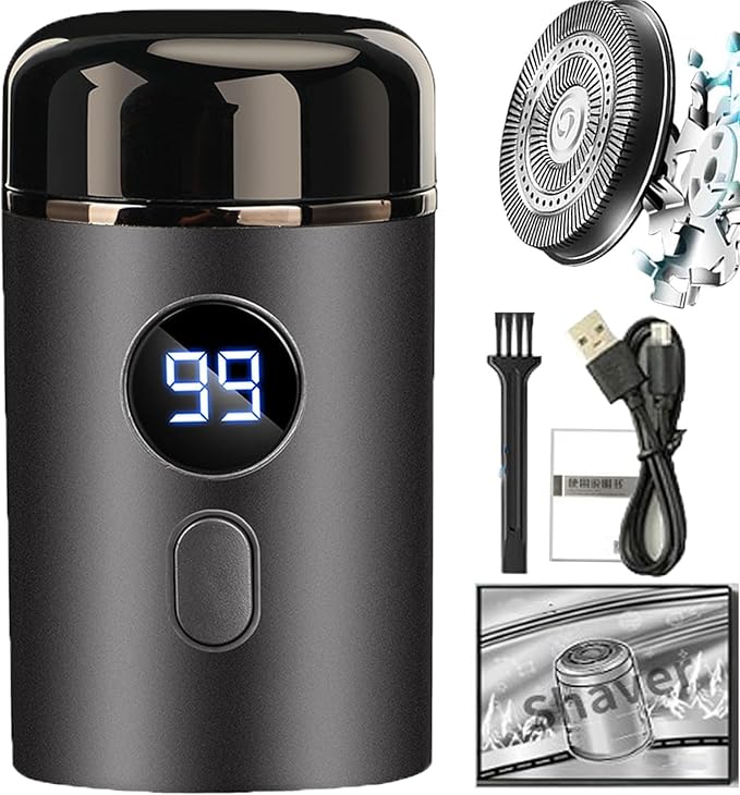 Mini Portable Electric Shaver Portable Electric Shaver with Replacement Blade Ipx-7 Waterproof