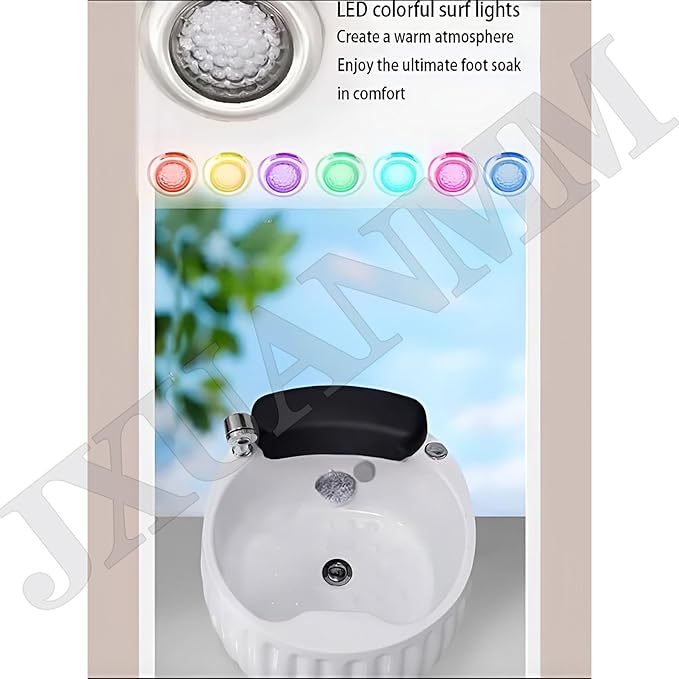 Acrylic Footbath Foot Soak Tub Acrylic Pedicure Sink with Heat and Massage Pedicure Bowl Salon Massage Equipment Home Foot Bath Special for Hotel Foot Bath Club for Foot Soaking F