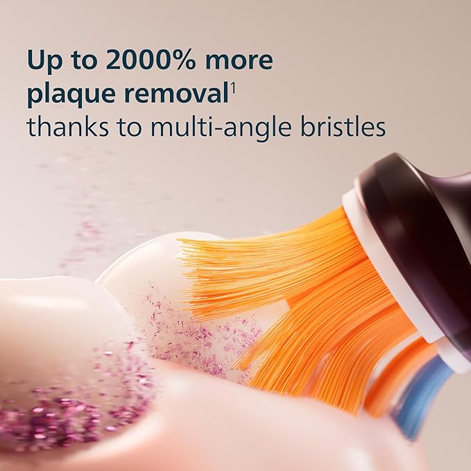 Philips Sonicare A3 All-in-One - Genuine Replacement Electric Toothbrush HeadsBlack One Year SupplyHX9094/95(Pack of 8)