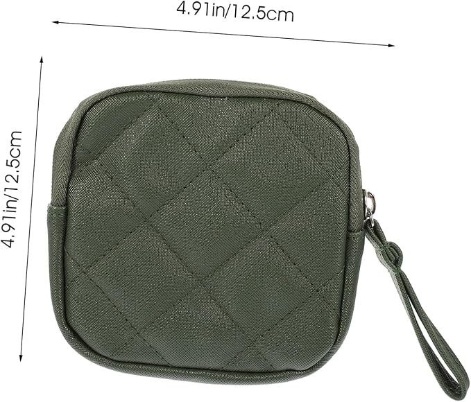 NOLITOY 4pcs Portable Sanitary Napkin Bag for Women Cute Travel Toiletry Bag Zipper Period Products Holder for School Adorable Period for Women