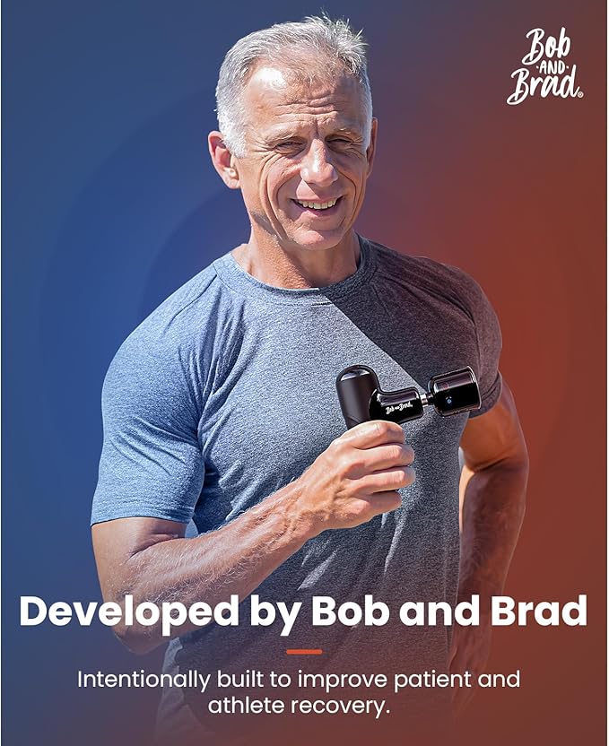 BOB AND BRAD D5 Pro Plus Massage Gun with Heat and Q2 Pro Mini Massage Gun with Heat and Cold Head
