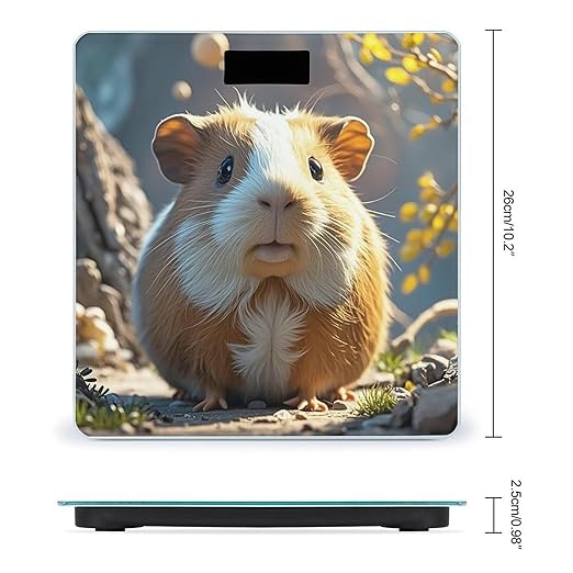 Guinea Pig Weight Scale Highly Accurate Digital Weighing Scale with Large LCD Display Smart Bathroom Scales for Home Bedrooms and Gift Giving