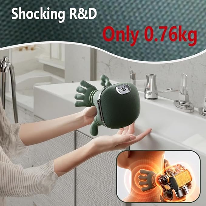 Neck Massager with Heat 2025 New Shiatsu Neck and Back Massager with 4D Kneading Wireless Deep Tissue Massage for Shoulder and Cervical Pain Relief Portable and Rechargeable for Home Office Use