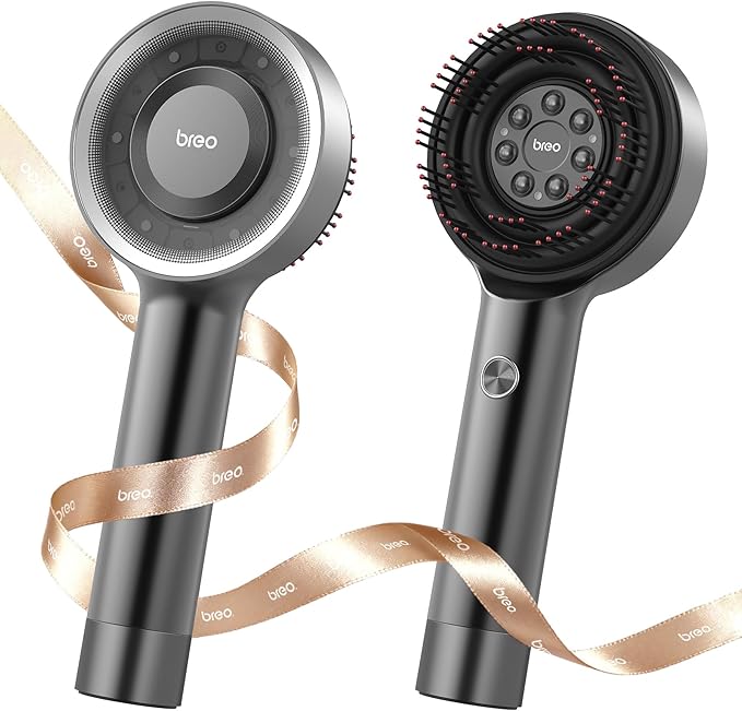 Breo Scalp 3L Laser Hair Growth Comb with 650nm Infrared Technology 360° Scalp Massager Waterproof Design Effective Scalp Stimulation and Hair Regrowth