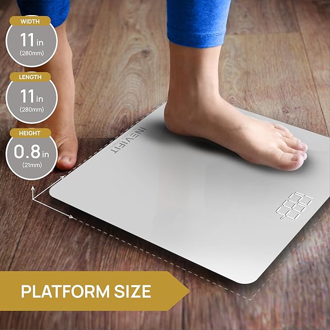 INEVIFIT Strength &amp Wellness Bundle Premium Bathroom Scale &amp 150 LBS Resistance Band Set for Home Workouts