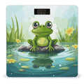 Digital Bathroom Scale for Body Weight Scale with Bright LCD Display High Accuracy Step-On Technology Auto On/Off Frog in A Pond Digital Scales 400 Lbs /180kg