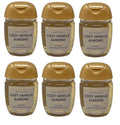 Bath and Body Works Classic Scents Pocketbac Gel Sanitizers - Pack of 6-1 oz each (Cozy Vanilla Almond)