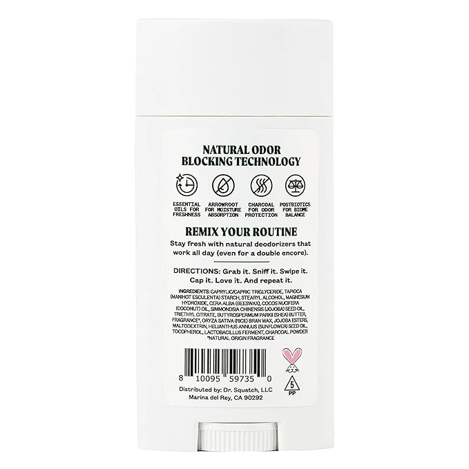 JUKEBOX Natural Deodorant for Women–Born to Be Wild Scent-Aluminum-Free No Baking SodaNo Harsh ChemicalsOdor Blocking Technology Wild Fern Pink Pepper Vetiver-a Dr. Squatch Brand-2.65oz 3 Pack