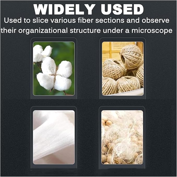Microtome Fiber Slicer Fiber Fineness Analysis Yarn Cross Section Slice Cutter Textile InstrumentSlicing Area 3x0.8 Mm Slicing Thickness 20 Um for Textile Fiber