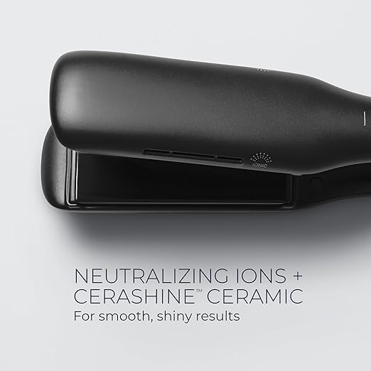 Neuro by Paul Mitchell Smooth+ 1.75 Ceramic Straightening &amp Styling Iron Travel Flat Iron Dual Voltage for Worldwide Use Extra-Wide Plate Size for Faster Styling