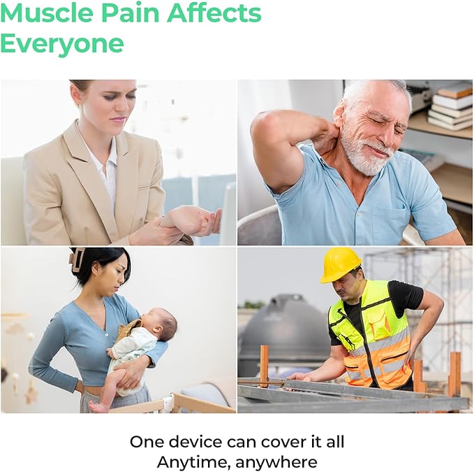 Aalok Patch Double | Near Infrared &amp Red Light Therapy Device- Pain Relief for Shoulders Back Knees Wrists Neck Foot. Portable Wearable &amp Rechargeable.