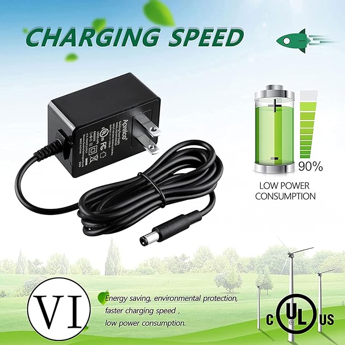 UL Listed AC Adapter Compatible with Model XM2400-0800W XW2400-0800W Massage Gun Muscle Massager Deep Tissue Power Supply