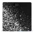 Black White Glitter Bathroom Scale Weight Scale for Body WeightHighly Accurate Digital Weighing Machine Clear LED Display Digital Bathroom Body Scale 400lb/182kg