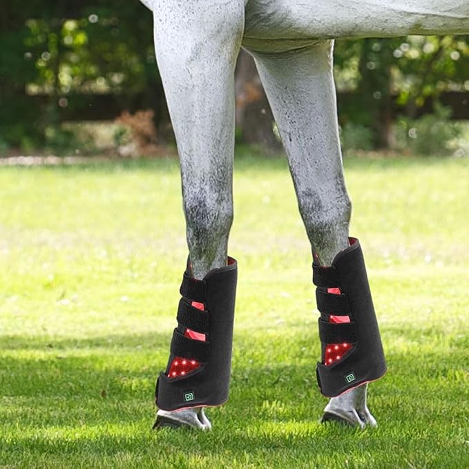 Horses Red &amp Infrared Light Therapy Device Wearable Red Light Therapy Belts Portable Therapy Deep Light for Horse Head Buttocks Abdomen Back Front Legs and Hind Legs Muscle Recovery. ﻿(1pcs