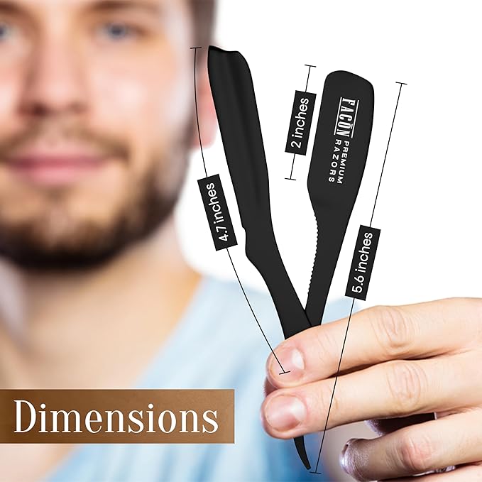 Facón Straight Razors for Men + Facón Transparent Shaving Gel for Men