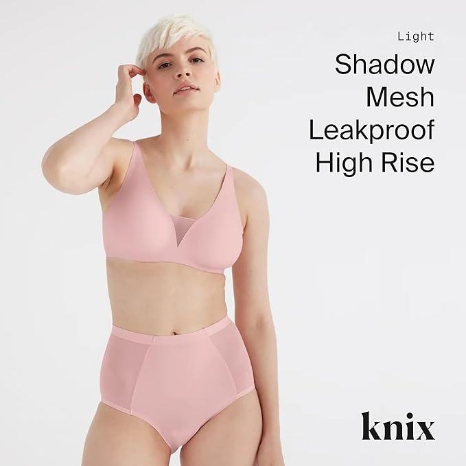Light Leakproof No-Show Mesh High Rise