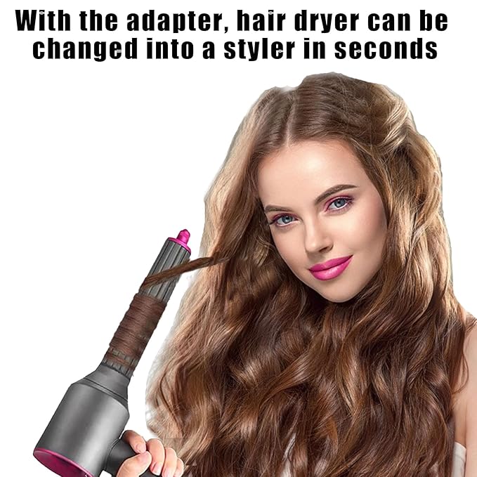 40MM 2 in 1 Curling Styler Irons Attachment for Dyson Airwrap Supersonic Hair Dryer HD01 HD02 HD03 HD04 HD08 Automatic Curling Barrels Curl Hair Styler Tool Gold