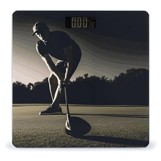 Golf Fitness Bathroom ScaleHighly Accurate Digital Weighing Machine for People Bright LED Display Weight Scale for The Aldult Home Use