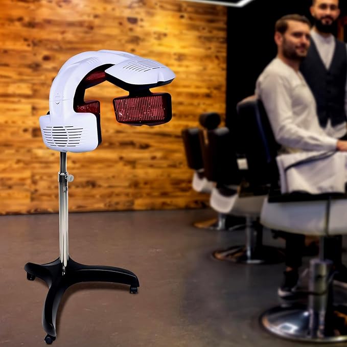 Professional Wall-Mount/Vertical Hair Dryer Infrared Hair Treatment Machine Adjustable Hair Color Processor with Timer High Efficiency Hair Drying Machine for Beauty Salon 220V-Vertical
