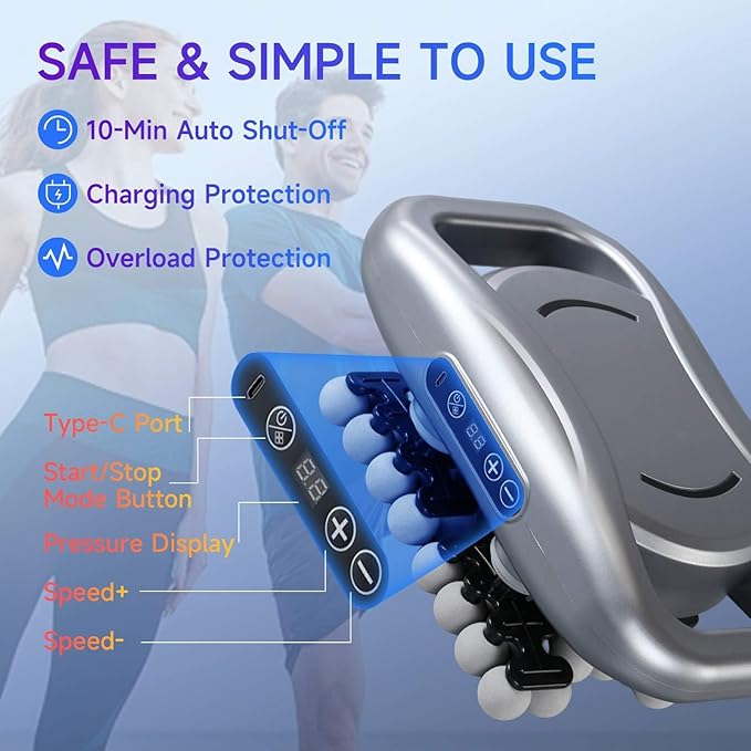 16-Head Massage Gun Set Deep Tissue Percussion Massager Electric Muscle Massager with 9 Adjustable Speeds Portable for Home Gym Office Travel (Gray 42-Head)