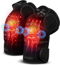Red Light Therapy Knee Brace with Massage Cordless Knee Massager with Heat and Red Light Therapy Infrared Red Light Wrap for Knee Joint Heated Therapy Device 660nm&amp850nm (Pair)