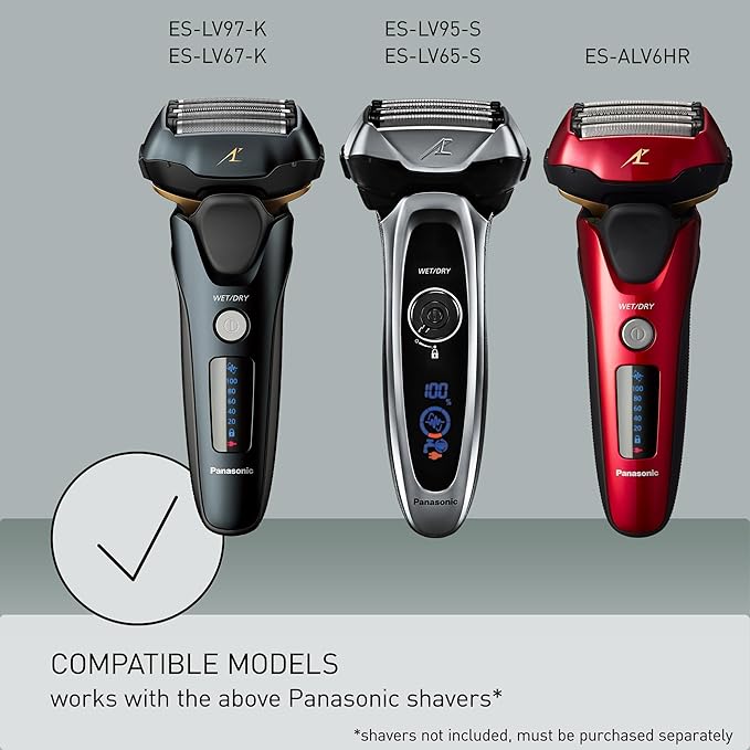 Panasonic Shaver Replacement Outer Foil and Inner Blade Set WES9032P Compatible with ARC5 5-Blade Shavers ES-LV97-K ES LV67-K ES-LV95-S ES LV65-S (Pack of 2)