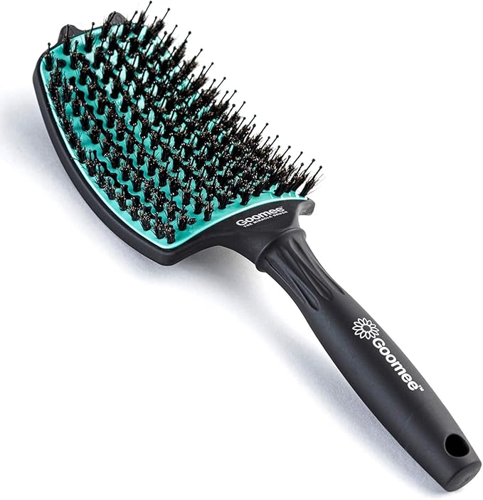 Parlux 3800 Eco Friendly Ionic and Ceramic Green Hair Dryer and Miracle Large Detangling Brush Mint Green – Professional Blow Dryer and Dual Bristle Brush for Smooth Shiny Frizz-Free Hair
