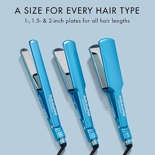 Nano Titanium Digital Ultra-Thin Hair Straightener Professional Flat Iron 5-Inch Extended Plates for Faster Straightening for All Hair Types